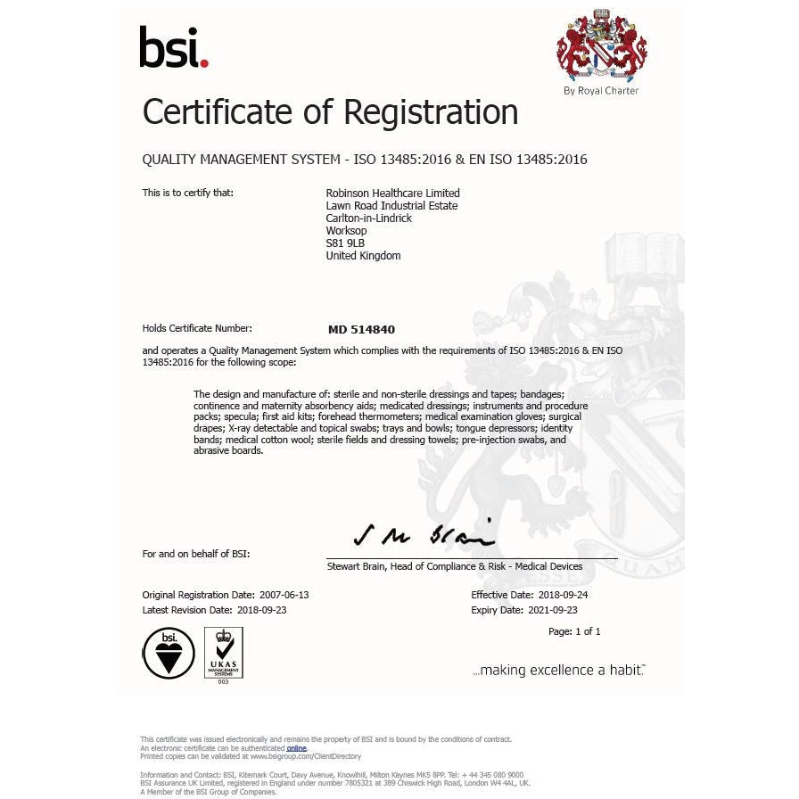 Readigloves Cyraguard Premium Powder-Free Latex Gloves - Large x 100 - Robinsons