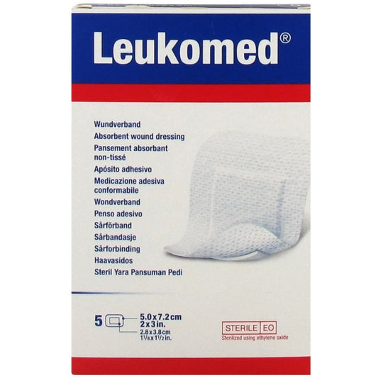 Leukoplast Leukomed - 5pcs 5cm x 7.2cm - Leukoplast