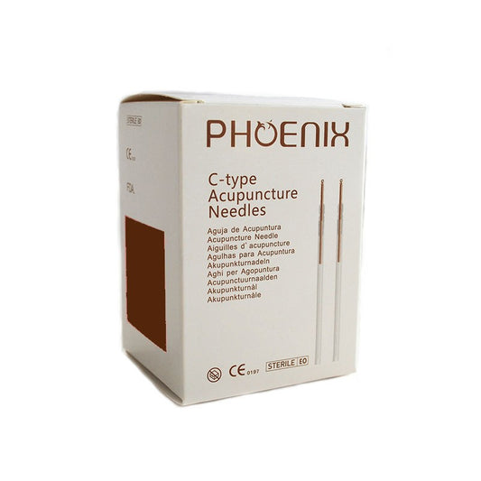 C-Type Copper Acupuncture Needles 0.30x 50mm 5 in 1 In a Guide Tube - Phoenix Medical