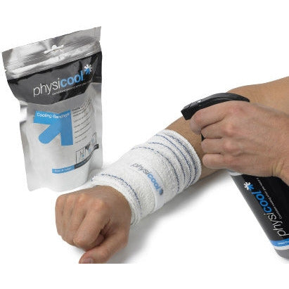 Physicool Cooling Bandages - Small - 10cm x 2m - Wrist, elbow, calf and ankle