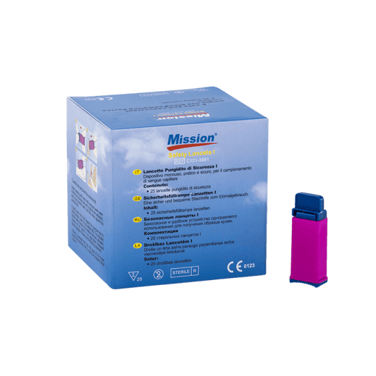 21G Safety Lancets - Box of 25 - Connect