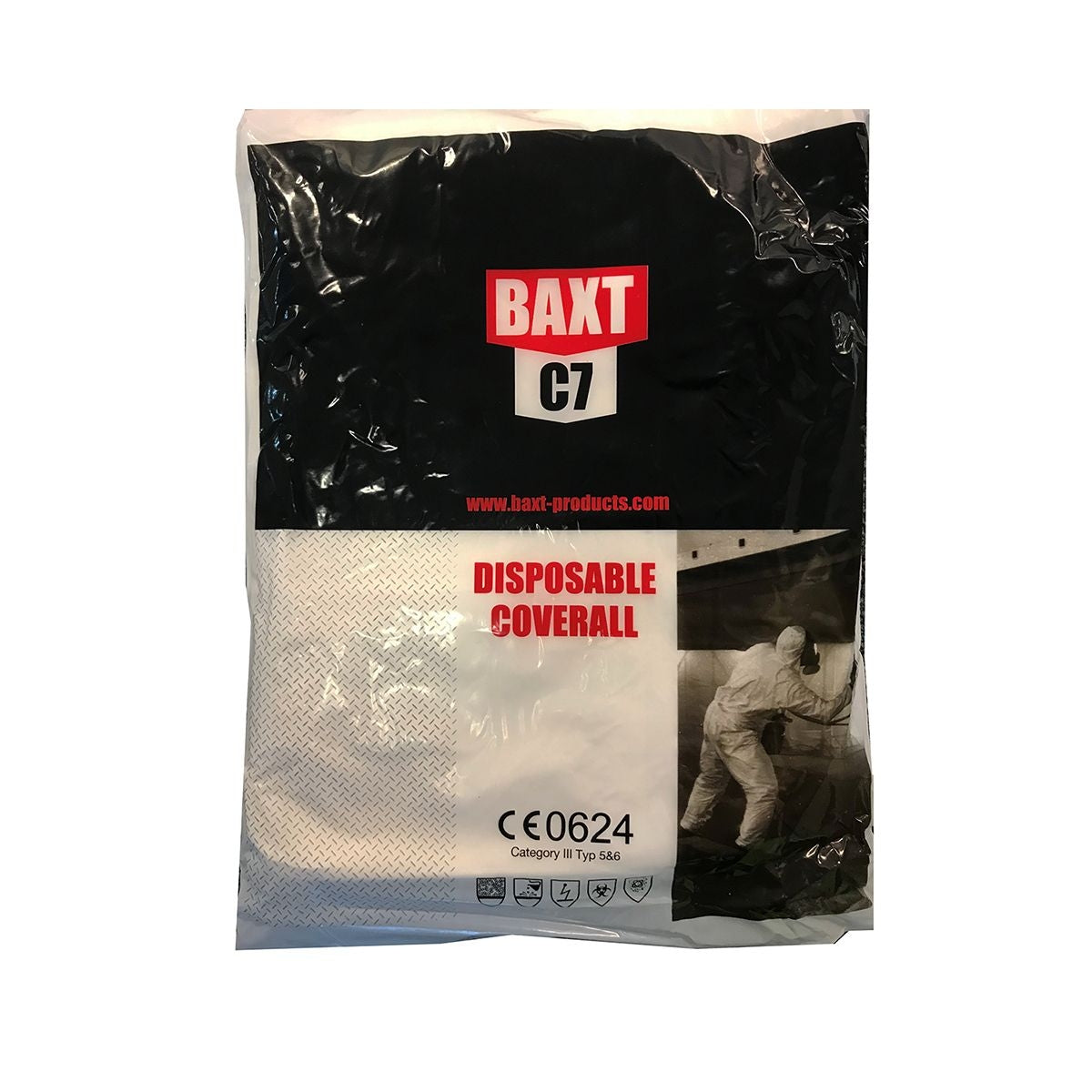 Baxt C7 Disposable Coverall - Size Medium - DTC