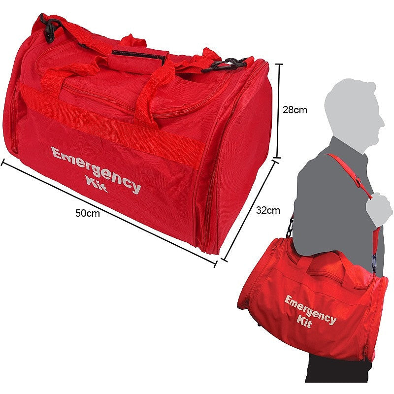 Emergency Trauma Kit in Red Emergency Bag - Professional- BAG ONLY - Safety First Aid