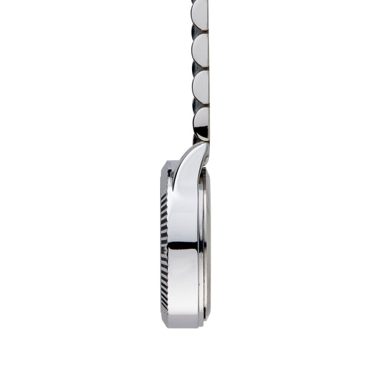 Annie Apple Nurses Fob Watch - Callista - Pearl/Silver - Link - 35mm - Annie Apple