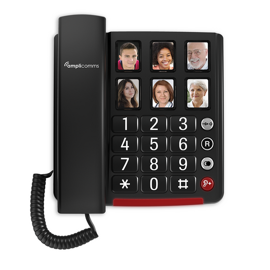 Amplicomms BigTel 40 Plus Black - Corded Phone - Amplicomms