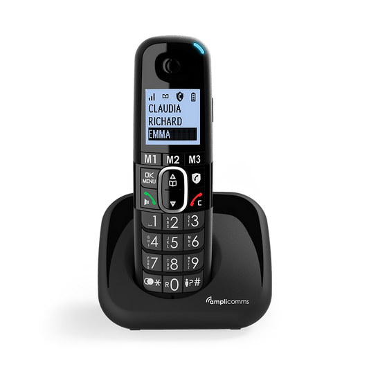 Amplicomms BigTel 1500 Solo Black Solo - Cordless Phone - Amplicomms