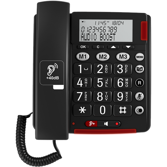 Amplicomms BigTel 50 Alarm Plus - Corded Phone