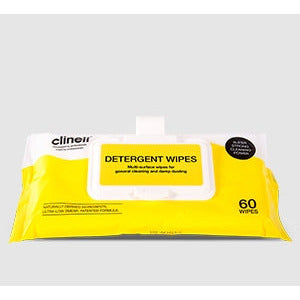 Clinell Detergent Wipes Clip Pack 60