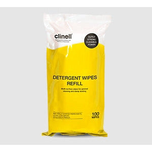 Clinell Detergent Wipes Tub of 110 Refill - Clinell