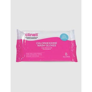 Clinell Chlorhexidine Gloves Pack of 8