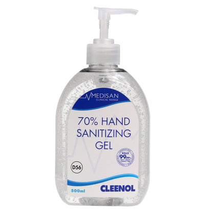 Medisan 70% Hand Sanitizing Gel - 500ml - Cleenol - Cleenol