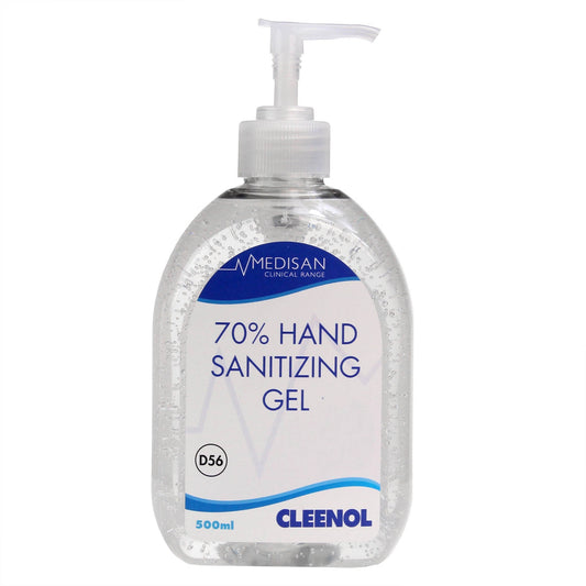 Medisan 70% Hand Sanitizing Gel - 500ml - Cleenol - Cleenol