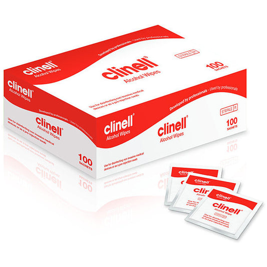 Clinell Alcohol Wipes x 100 - Clinell
