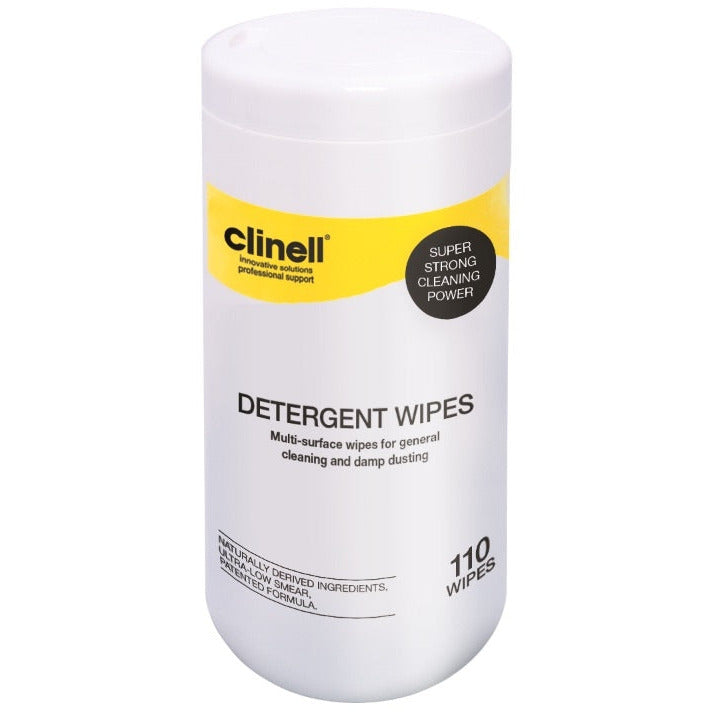 Clinell Detergent Wipes Tub of 100 - 