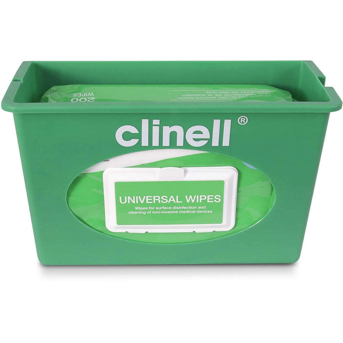 Clinell Universal Wipes Wall Mounted Dispenser Lid - Green