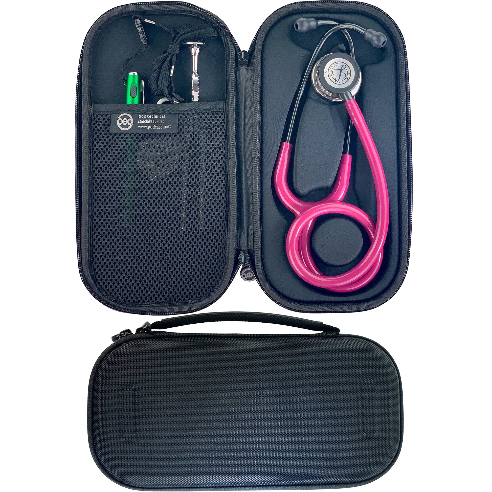 Pod Technical Classicpod Micro Stethoscope Case for Littmann Classic Stethoscopes - All Black - Pod Technical
