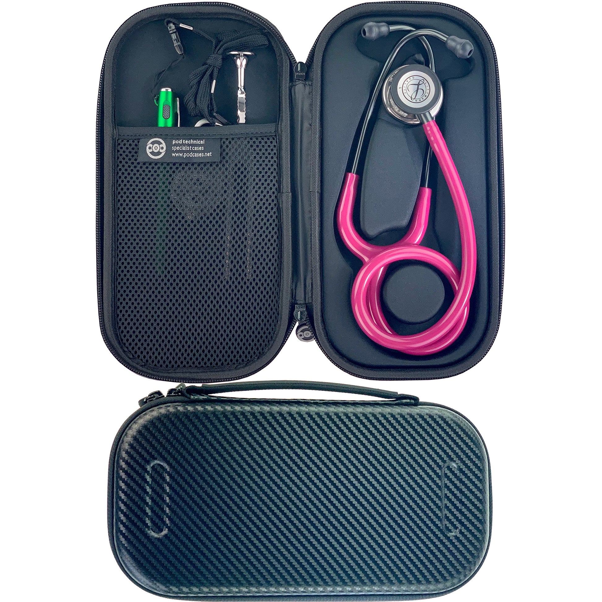 Pod Technical Classicpod Micro Stethoscope Case for Littmann Classic Stethoscopes - Carbon - Pod Technical