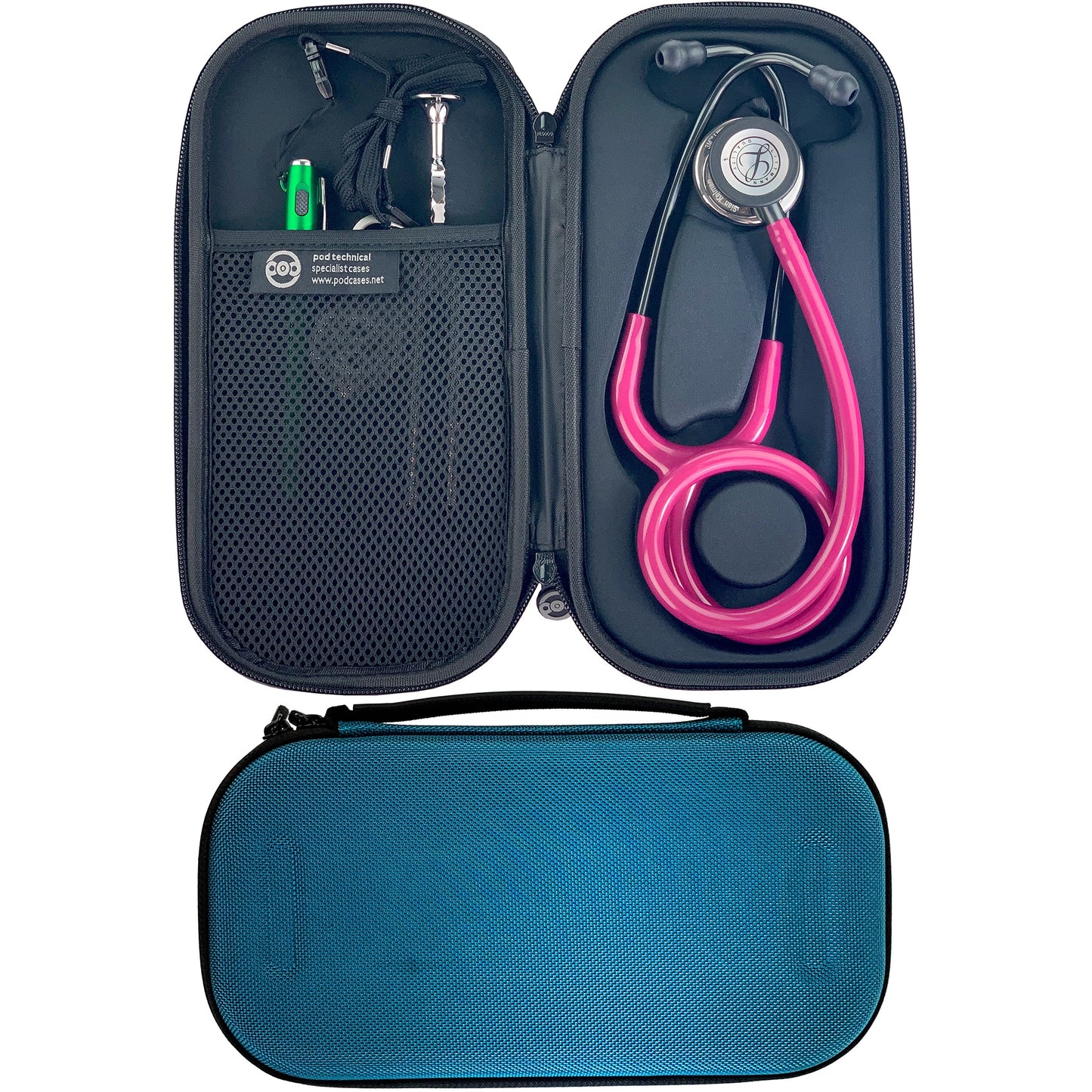 Pod Technical Classicpod Micro Stethoscope Case for Littmann Classic Stethoscopes - Caribbean Blue - Freshers Voucher - Pod Technical
