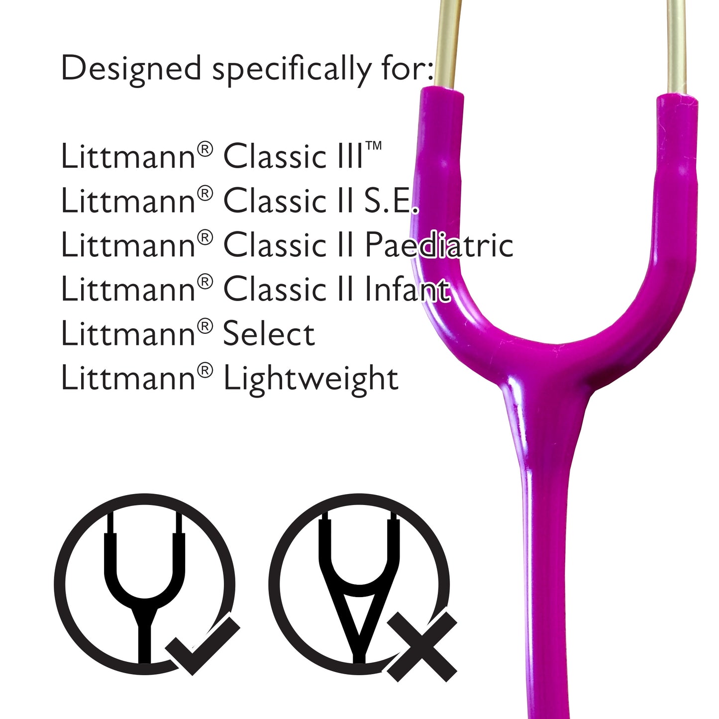Pod Technical Classicpod Micro Stethoscope Case for Littmann Classic Stethoscopes - Burgundy