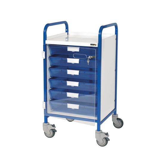 Vista 50 Clinical Trolley - 6 Single Depth Trays - 