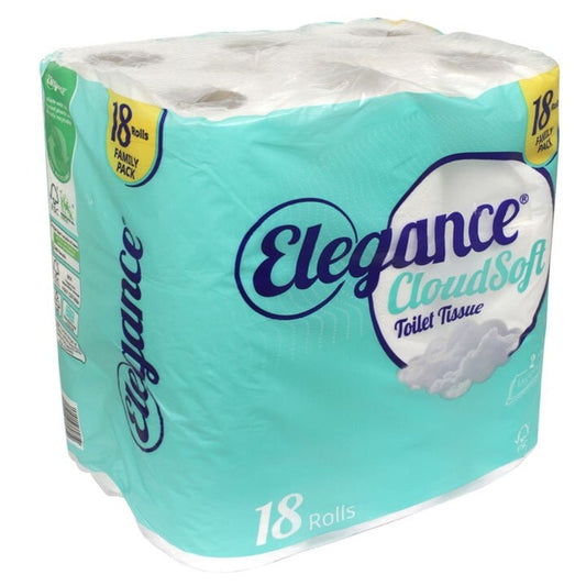 Elegance Cloudsoft Toilet Rolls - 18 Pack - Discontinued