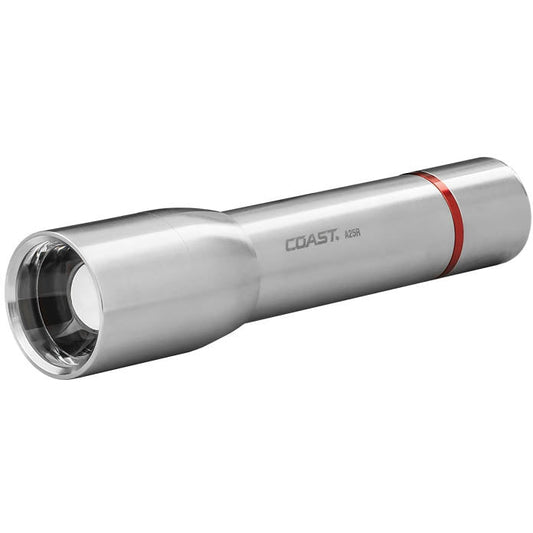 Coast A25R Rechargeable Stainless Steel LED Torch (725 Lumens)