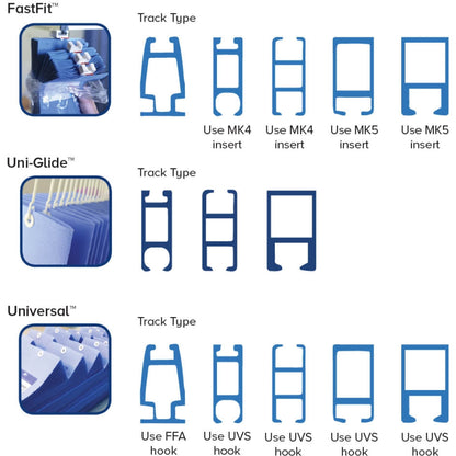 Marlux 1.8M x 1.95M Uni-Glide Anti-Bac Curtains - 