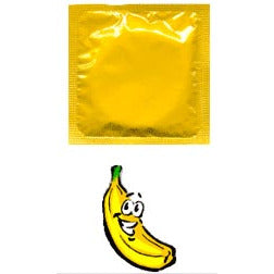 Condomi Banana Condoms (Bulk: per Loose 100)
