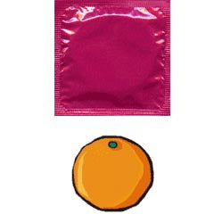 Condomi Orange Condoms (Bulk: per Loose 100)