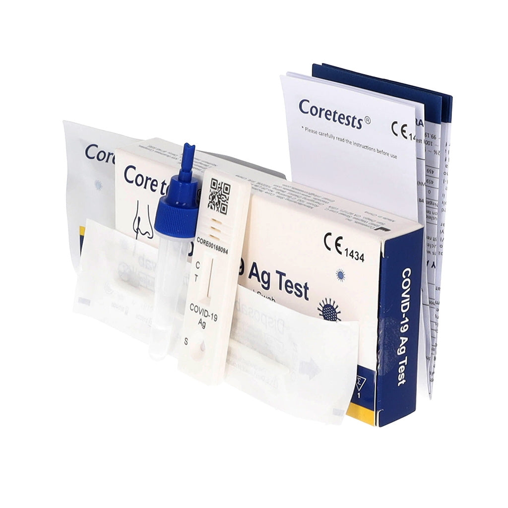 Covid 19 Lateral Flow Test - Rapid Antigen Nasal Swab - Single - Core Tests