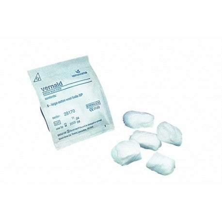 Sterile Cotton Wool Balls - Pack of 5 - Vernacare