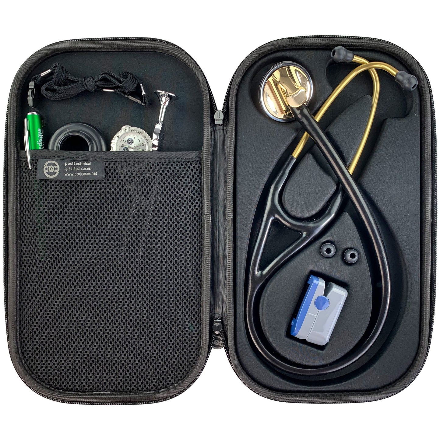 Pod Technical Cardiopod II Stethoscope Case for all Littmann Stethoscopes - Smoke