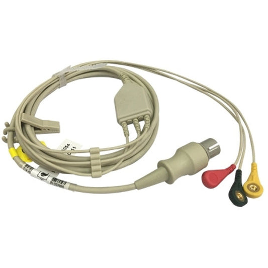 ECG Leadwire for Creative PC-3000 & PC-900P Monitors, 3 Lead, 3.7m - ProAct