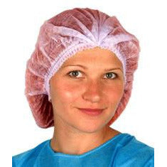 Premier Pleated Mob Caps - RED - per Case of 1000