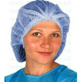 Premier Pleated Mob Caps - NAVY - per Case of 1000