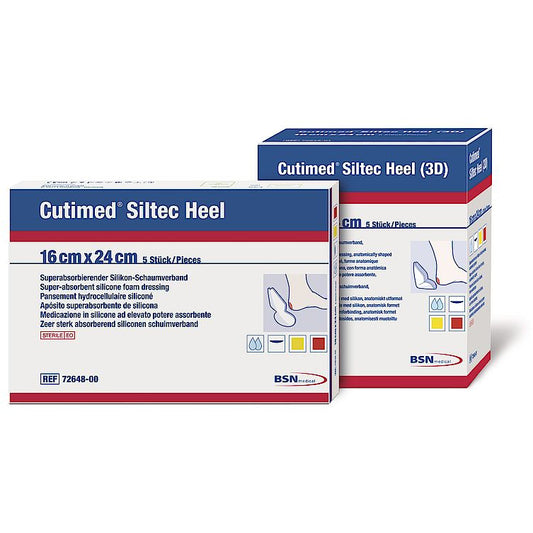 Cutimed Siltec Plus Heel 16cm x 24cm Pack of 5
