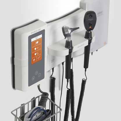 HEINE EN200 LED Wall Diagnostic Station - With Beta 400 LED Otoscope & Beta 200 LED Ophthalmoscope