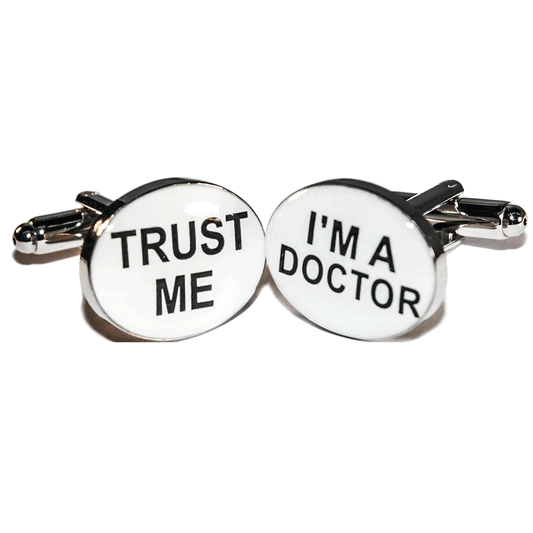 "Trust Me" Medical Cufflinks - The Cufflink Store