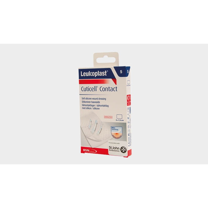 Cuticell Contact Dressing 7.5cm x 10cm Pack of 5 - BSN