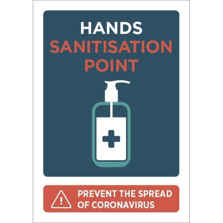 Hand Sanitation Point - A4 - Single - Discontinued