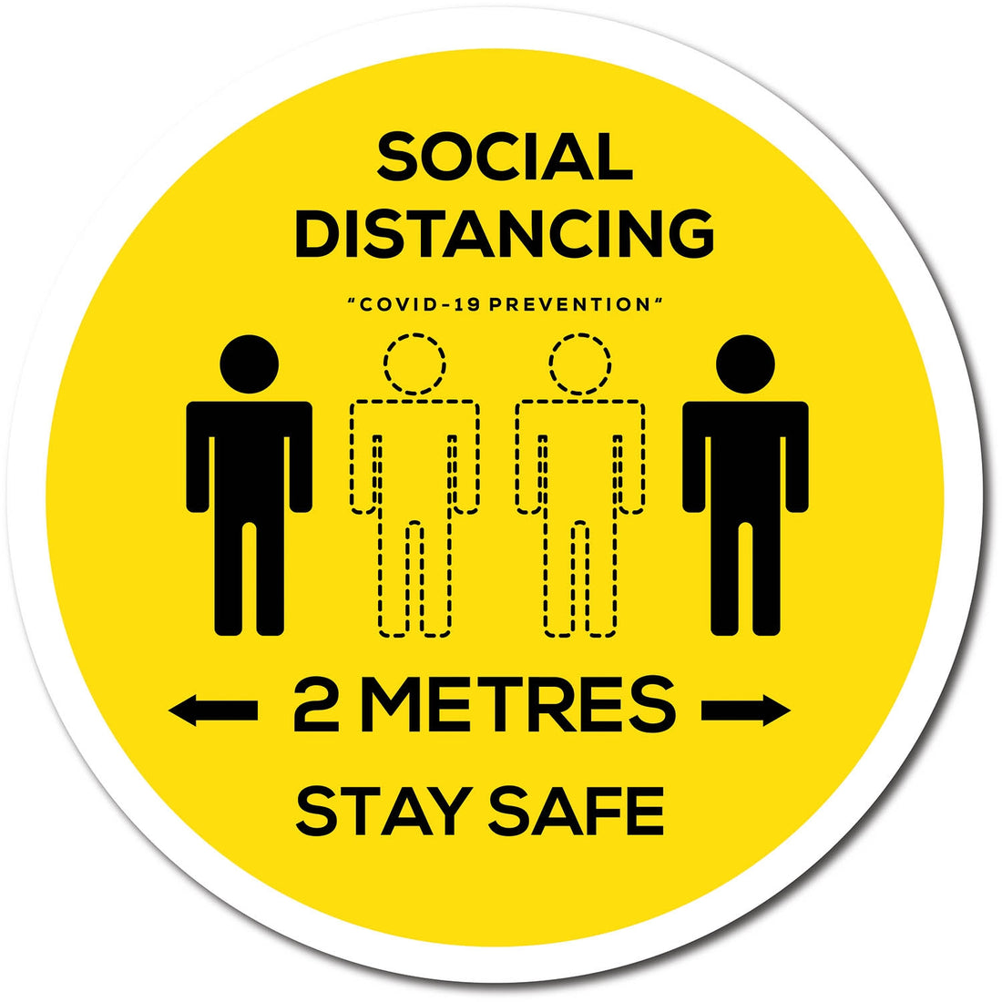 Social Distancing Window 500mm Social Distancing Window Sticker – Medisave UK