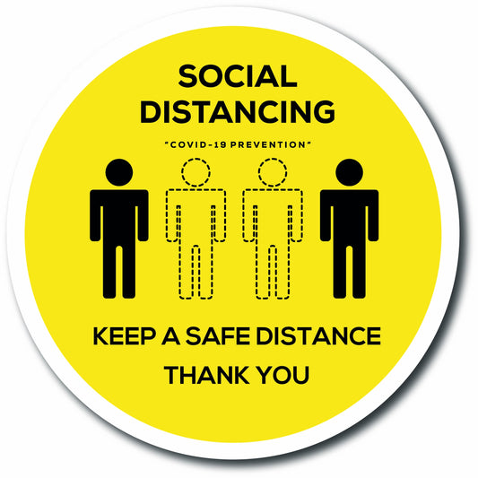 400mm Floor Sticker - Pack of 5 - 1 Metre - Medisigns