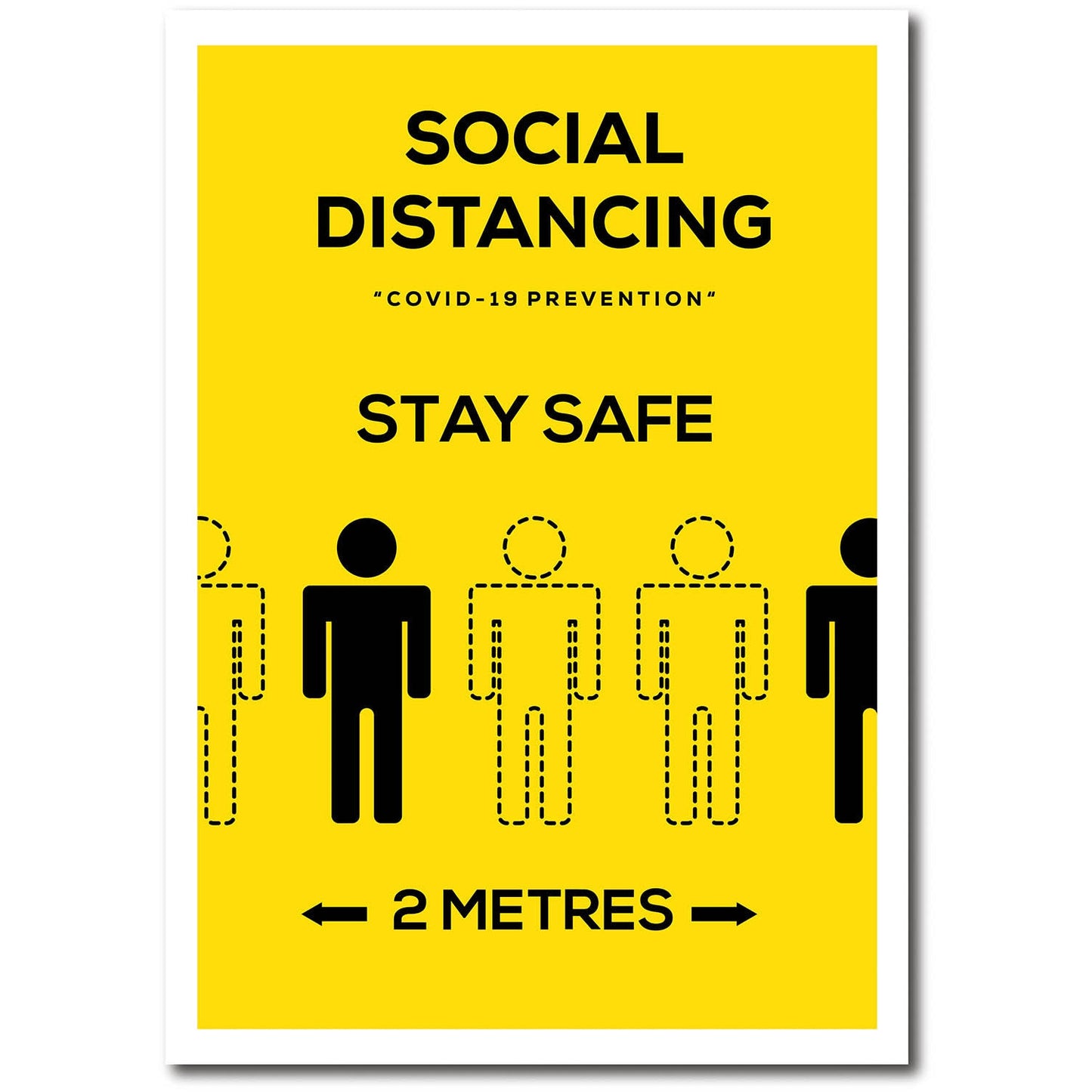 Stay Safe Social Distancing A4 Poster - Pack of 10 - Print Shop