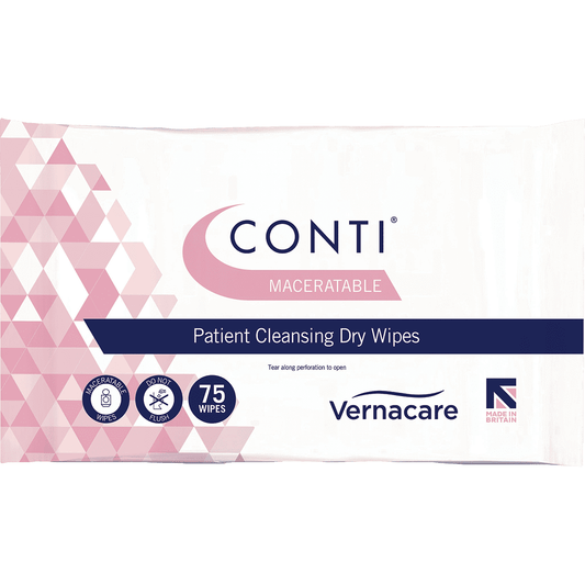 Conti® Maceratable Dry Wipe - Large - Pack of 75