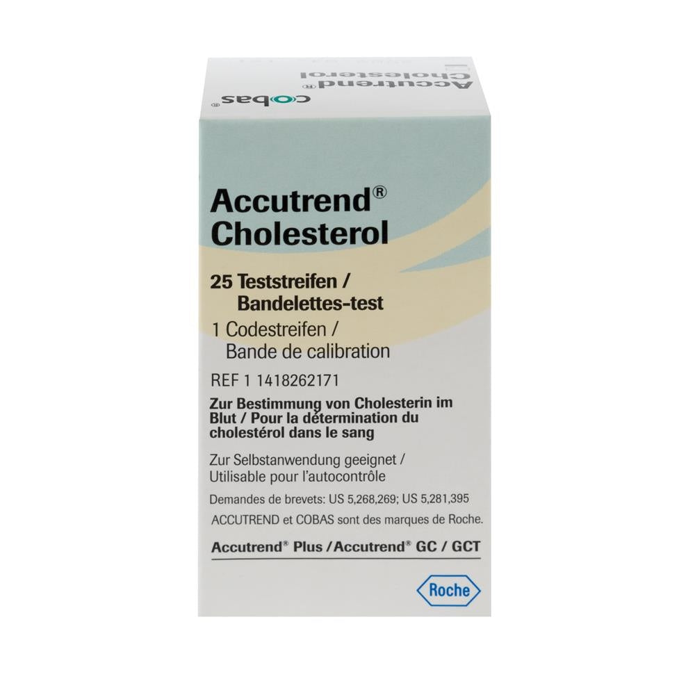 Accutrend Cholesterol Strips x 25 - Roche