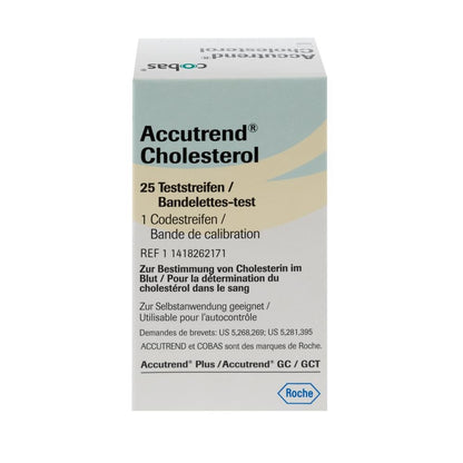 Accutrend Cholesterol Strips x 25 - Roche