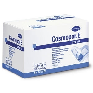 Cosmopor E Sterile Absorbent Adhesive Dressings - 7.2 x 5cm - Pack of 50