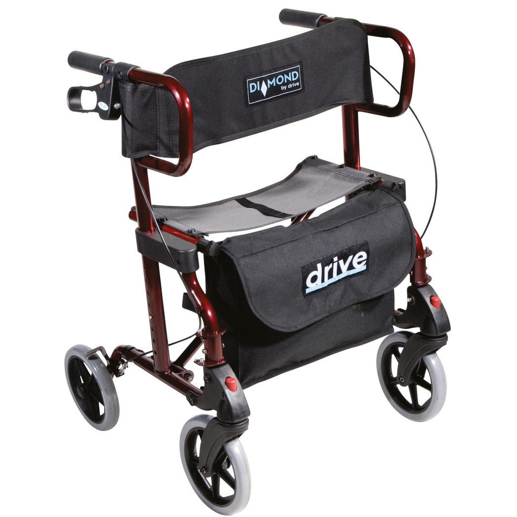 Diamond Deluxe Rollator with Leg Rests