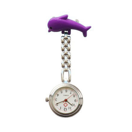 Dolphin Fob Watch - Purple - Medisave Professional