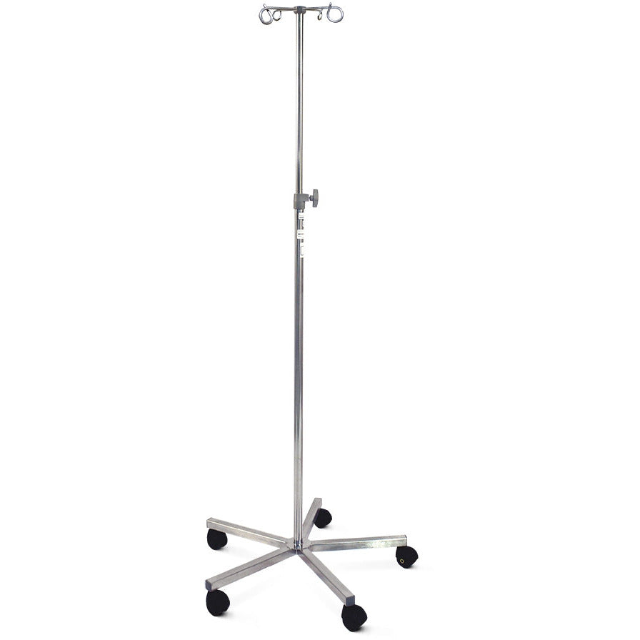 Mobile Infusion Stand - Stainless Steel - 4 Hook - Bristol Maid